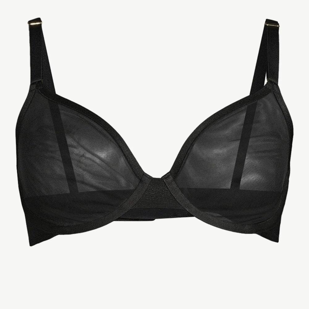 Chic Sheer Black Bra